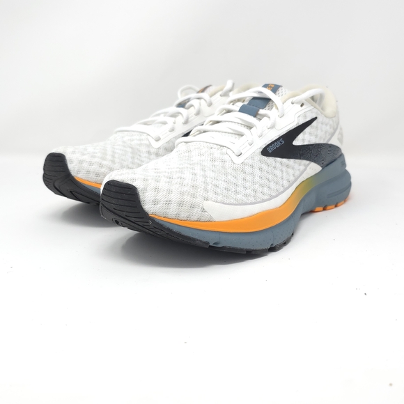 Brooks Other - Brooks Trace 3 White/Orange/Goblin Blue Neutral Running Shoes